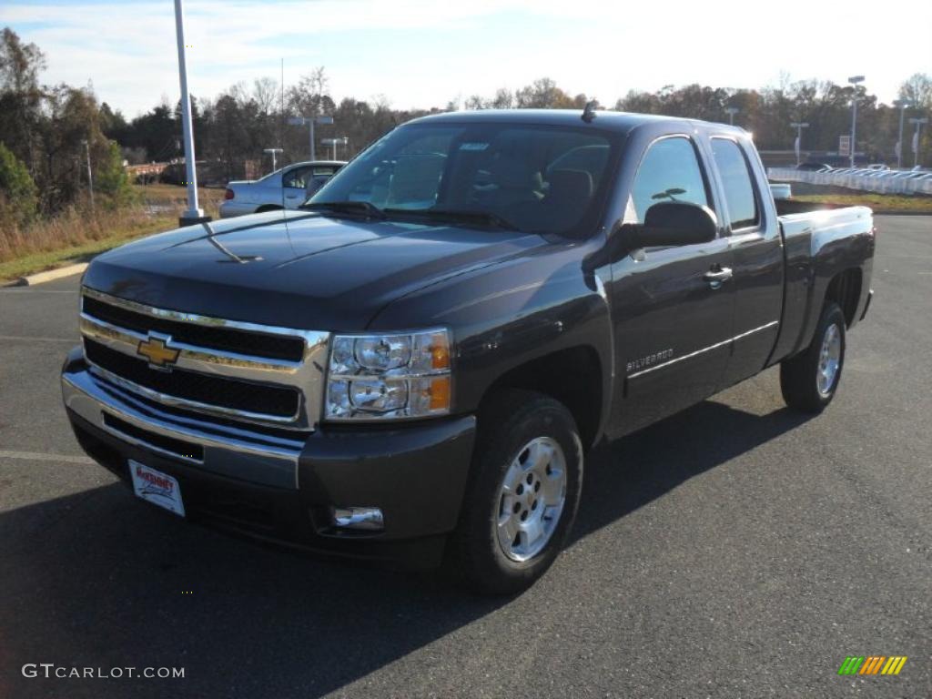 2011 Silverado 1500 LT Extended Cab - Taupe Gray Metallic / Light Titanium/Ebony photo #1