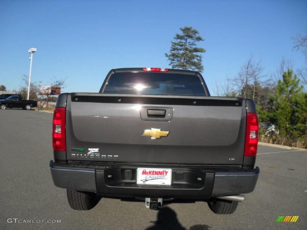 2011 Silverado 1500 LT Extended Cab - Taupe Gray Metallic / Light Titanium/Ebony photo #3