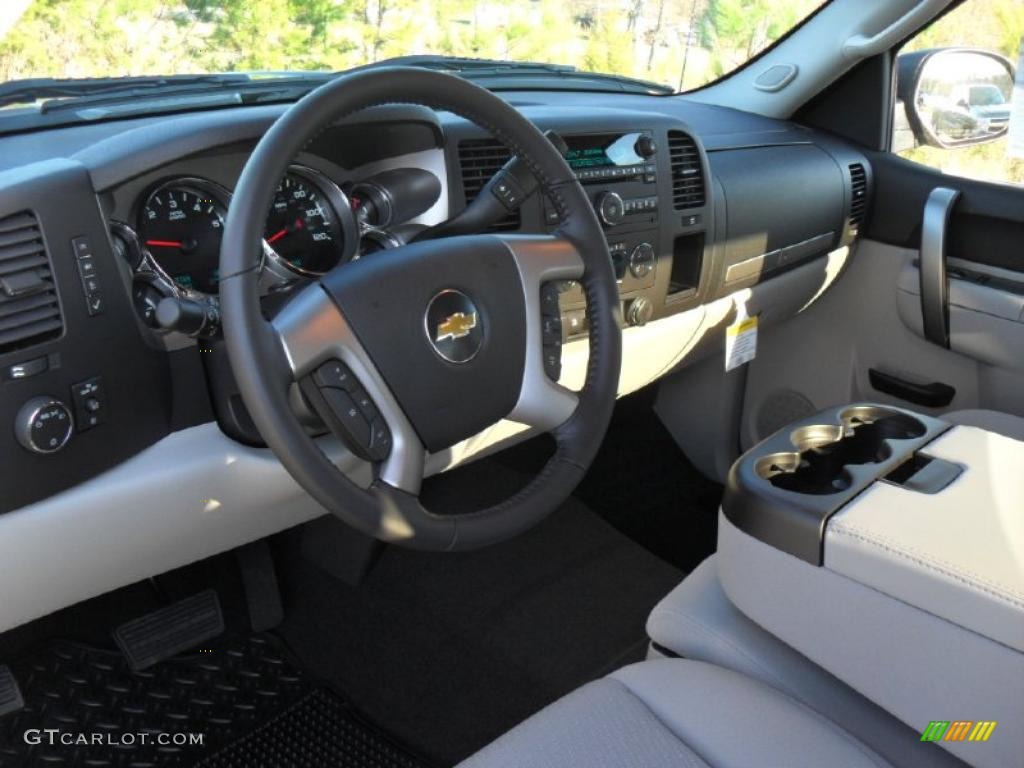 2011 Silverado 1500 LT Extended Cab - Taupe Gray Metallic / Light Titanium/Ebony photo #26