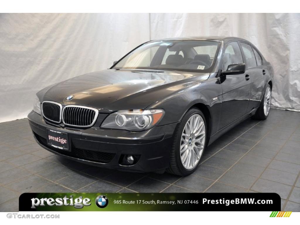 2007 7 Series 750i Sedan - Jet Black / Black photo #1