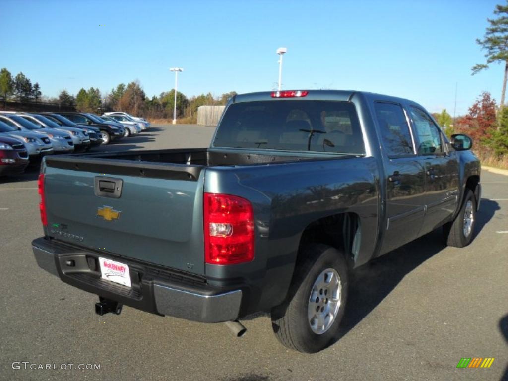 2011 Silverado 1500 LT Crew Cab - Blue Granite Metallic / Light Titanium/Ebony photo #4