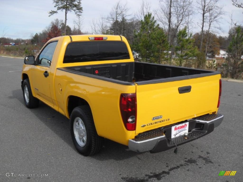 Yellow 2005 Chevrolet Colorado LS Regular Cab Exterior Photo #41091292