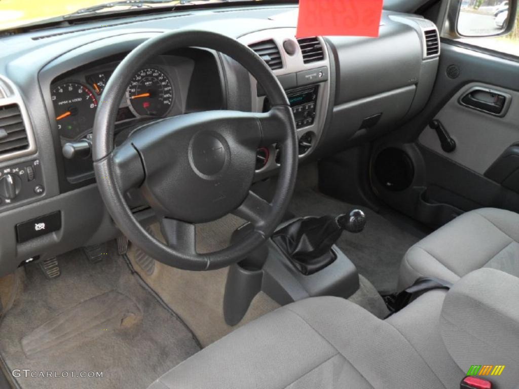 Medium Dark Pewter Interior 2005 Chevrolet Colorado LS Regular Cab Photo #41091616
