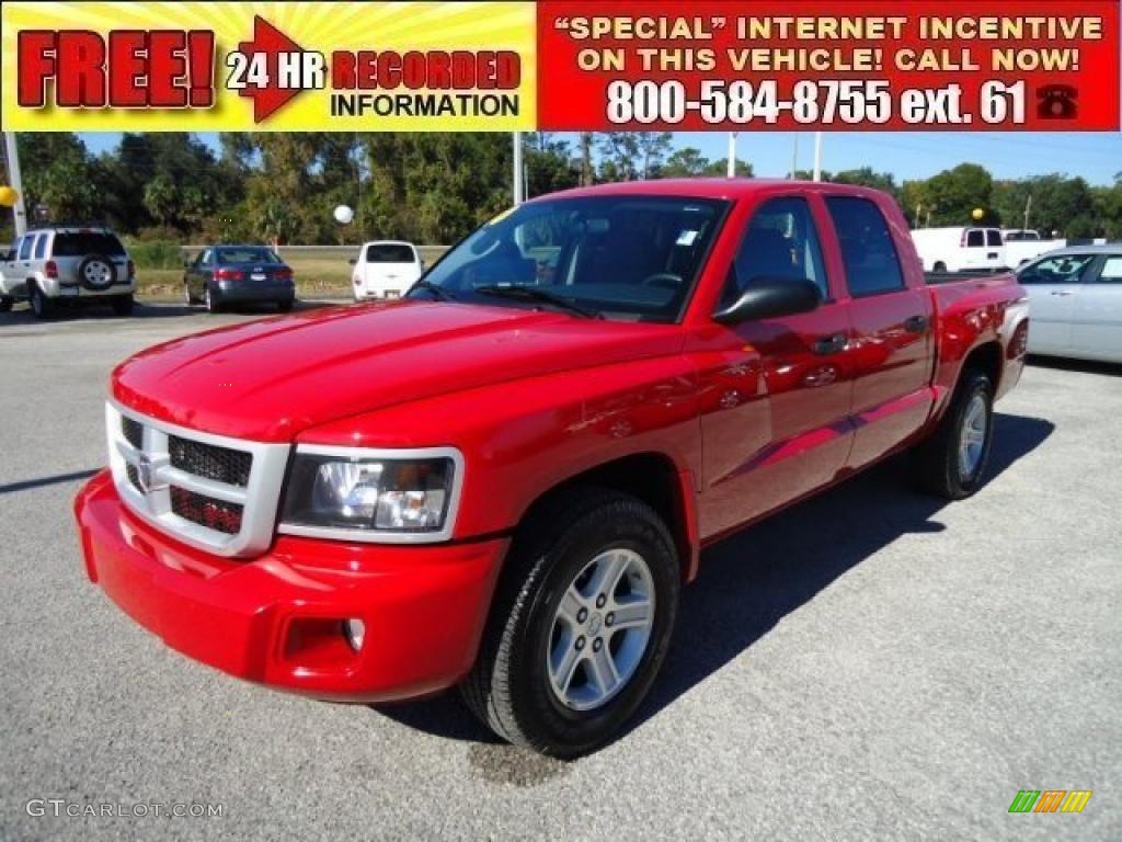 Flame Red Dodge Dakota