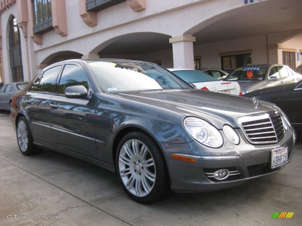 2008 E 350 Sedan - Flint Grey Metallic / Ash photo #1