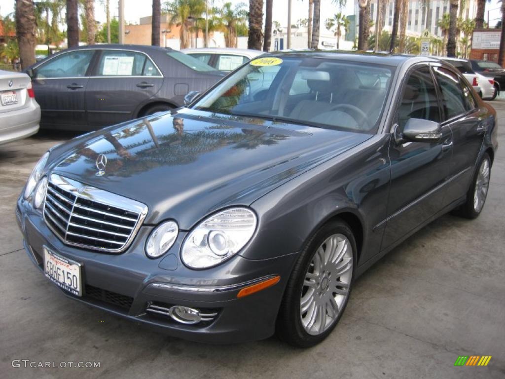 2008 E 350 Sedan - Flint Grey Metallic / Ash photo #5