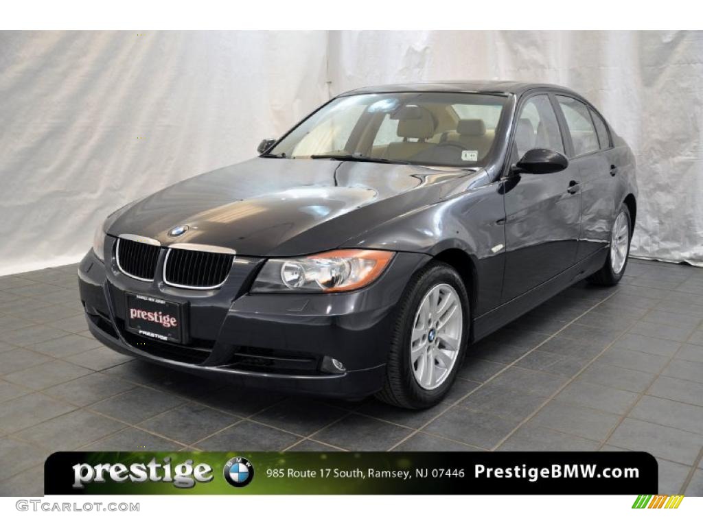 2006 3 Series 325xi Sedan - Monaco Blue Metallic / Natural Brown photo #1