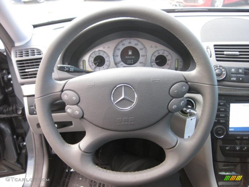 2008 E 350 Sedan - Flint Grey Metallic / Ash photo #16