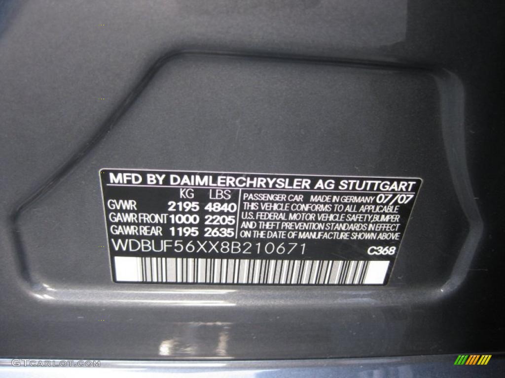 2008 E 350 Sedan - Flint Grey Metallic / Ash photo #23