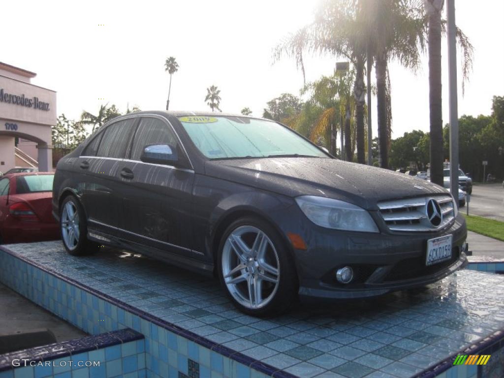 Steel Grey Metallic 2009 Mercedes-Benz C 300 Sport Exterior Photo #41093853