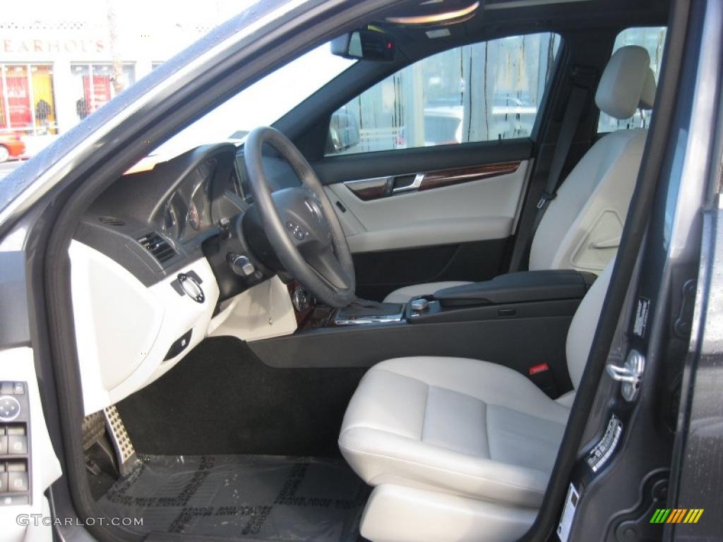 Grey/Black Interior 2009 Mercedes-Benz C 300 Sport Photo #41094117