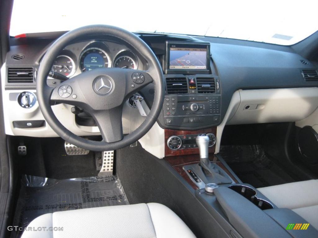 2009 Mercedes-Benz C 300 Sport Grey/Black Dashboard Photo #41094173
