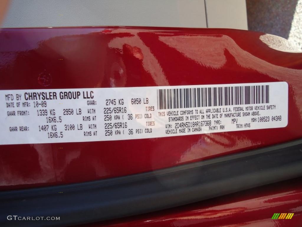 2010 Grand Caravan SXT - Inferno Red Crystal Pearl / Medium Slate Gray/Light Shale photo #34