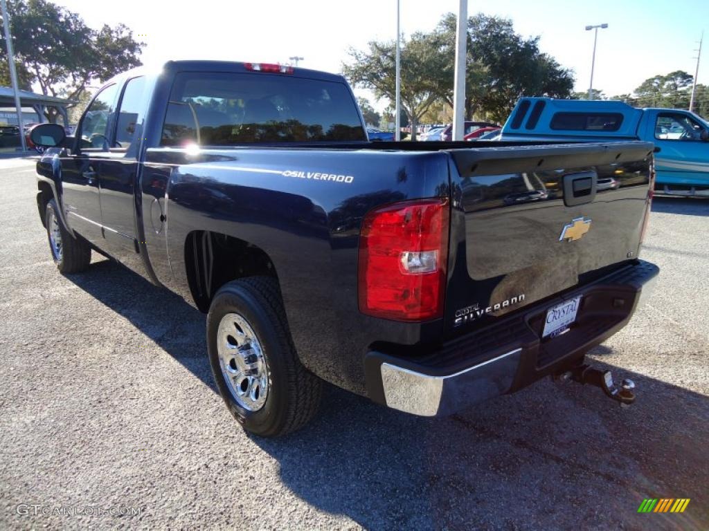 2009 Silverado 1500 LT Extended Cab - Imperial Blue Metallic / Light Titanium photo #3
