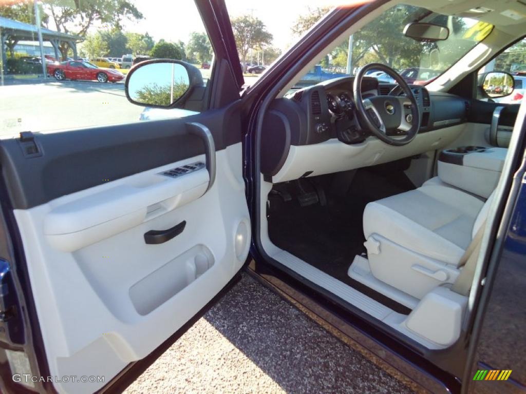 2009 Silverado 1500 LT Extended Cab - Imperial Blue Metallic / Light Titanium photo #4