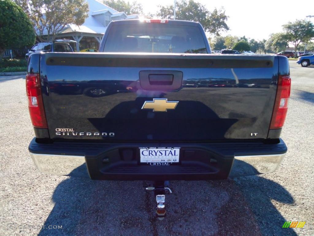 2009 Silverado 1500 LT Extended Cab - Imperial Blue Metallic / Light Titanium photo #9