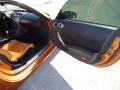 Burnt Orange/Carbon Black 2003 Nissan 350Z Touring Coupe Door Panel