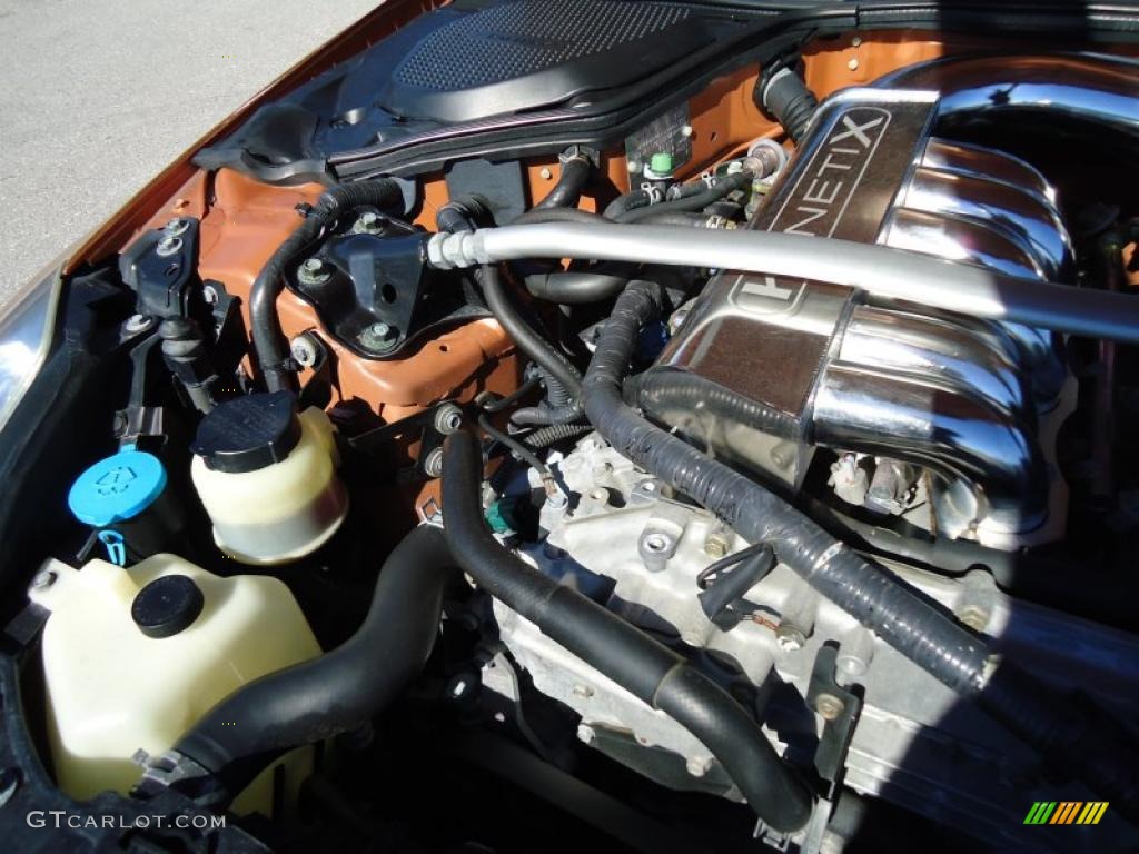 2003 350Z Touring Coupe - Le Mans Sunset / Burnt Orange/Carbon Black photo #20