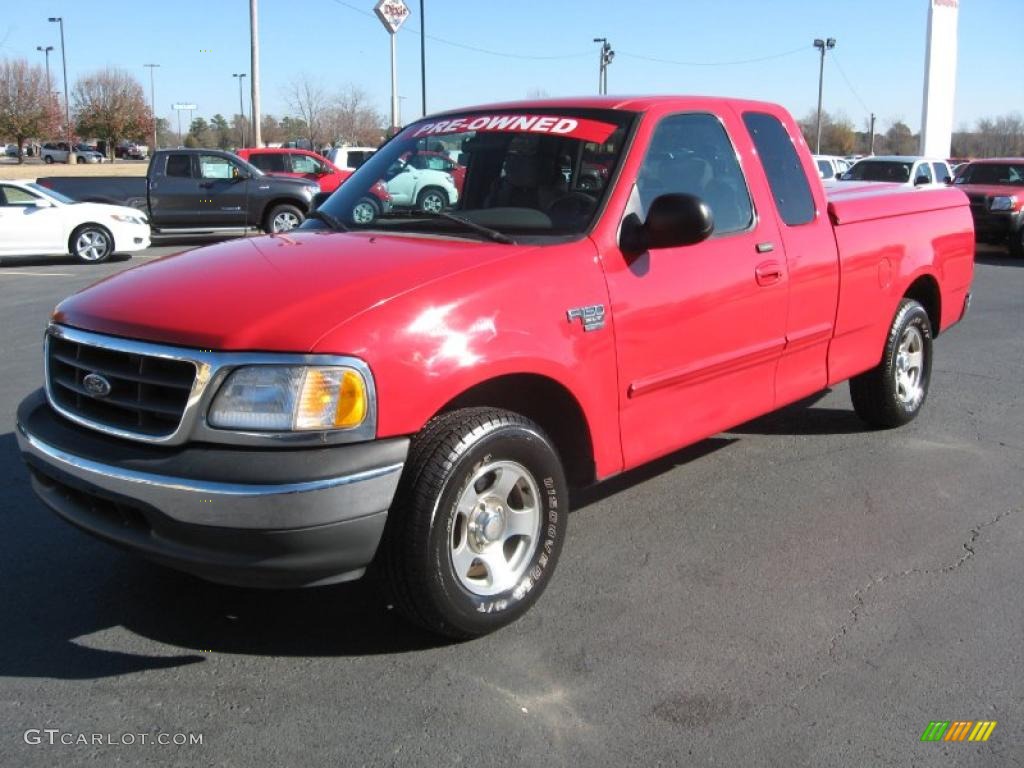 Bright Red 2003 Ford F150 XL SuperCab Exterior Photo #41096705