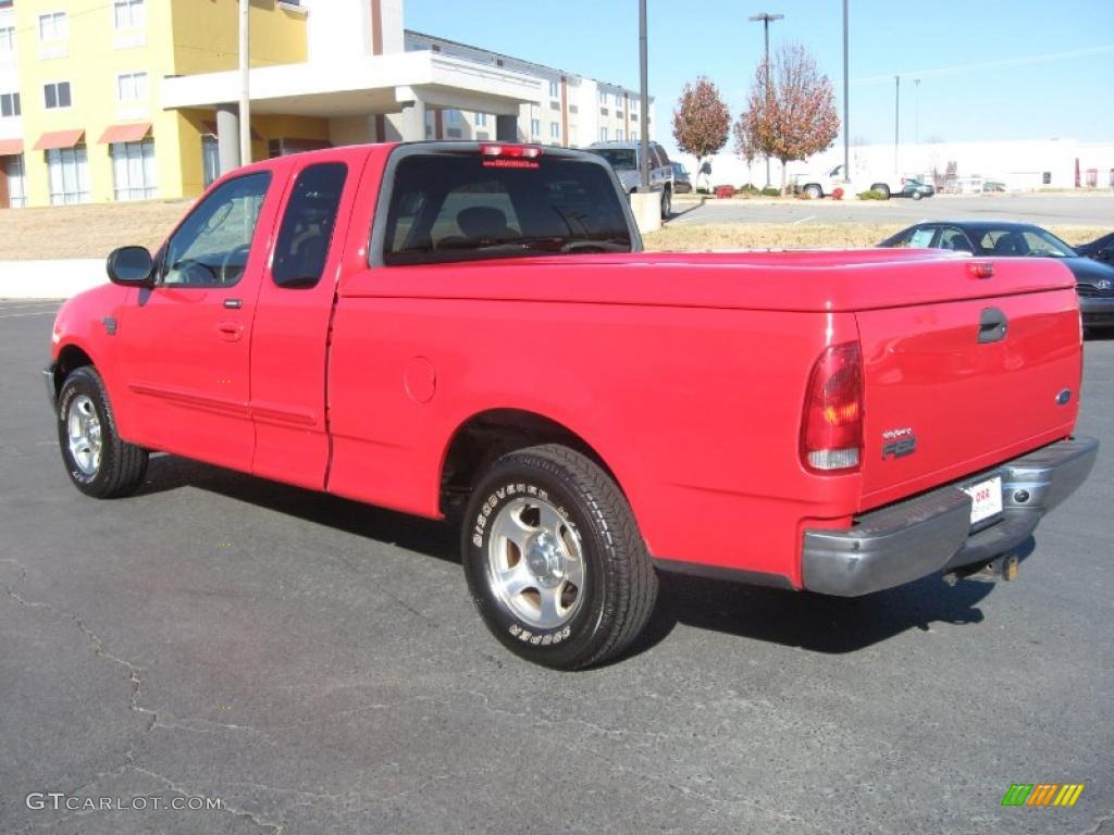 Bright Red 2003 Ford F150 XL SuperCab Exterior Photo #41096725