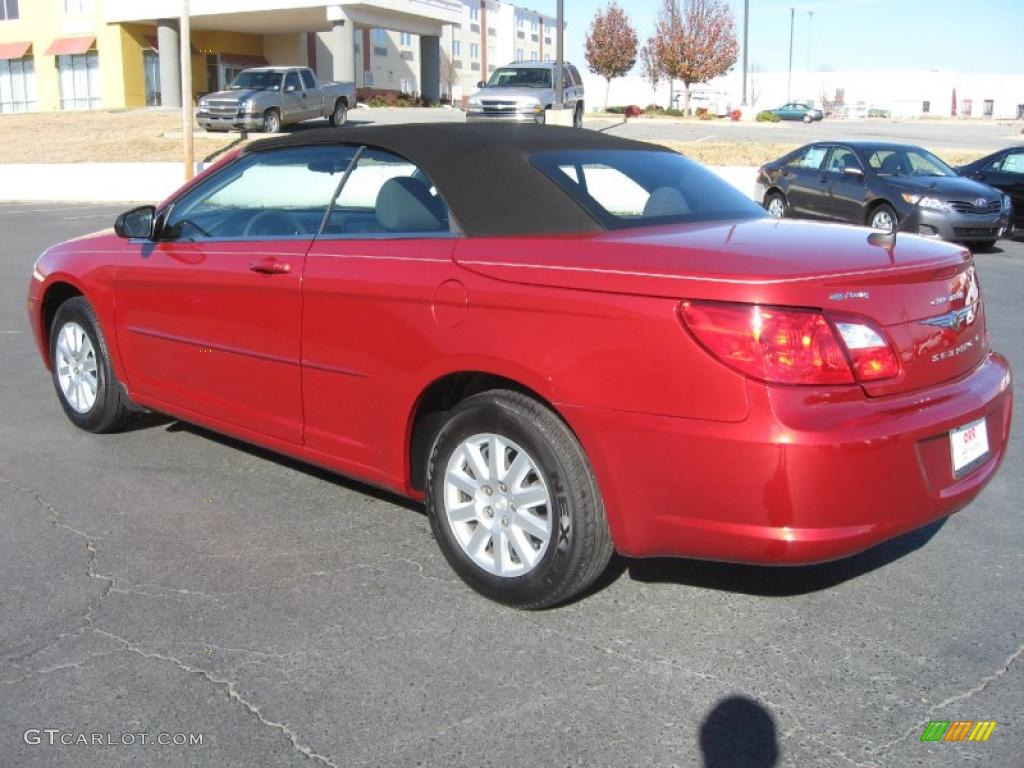 Inferno Red Crystal Pearl 2009 Chrysler Sebring LX Convertible Exterior Photo #41097205