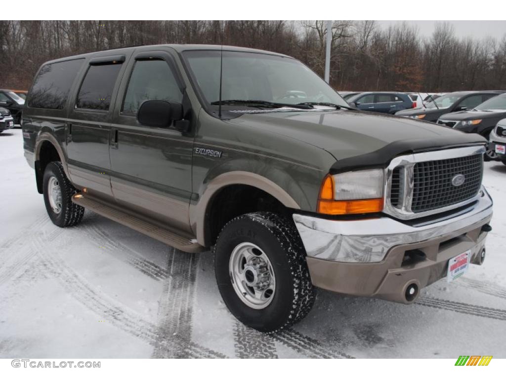 Estate Green Metallic 2000 Ford Excursion Limited 4x4 Exterior Photo #41097669