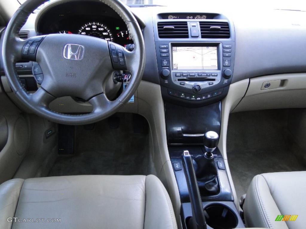 2006 Honda Accord EX Sedan Ivory Dashboard Photo #41098657
