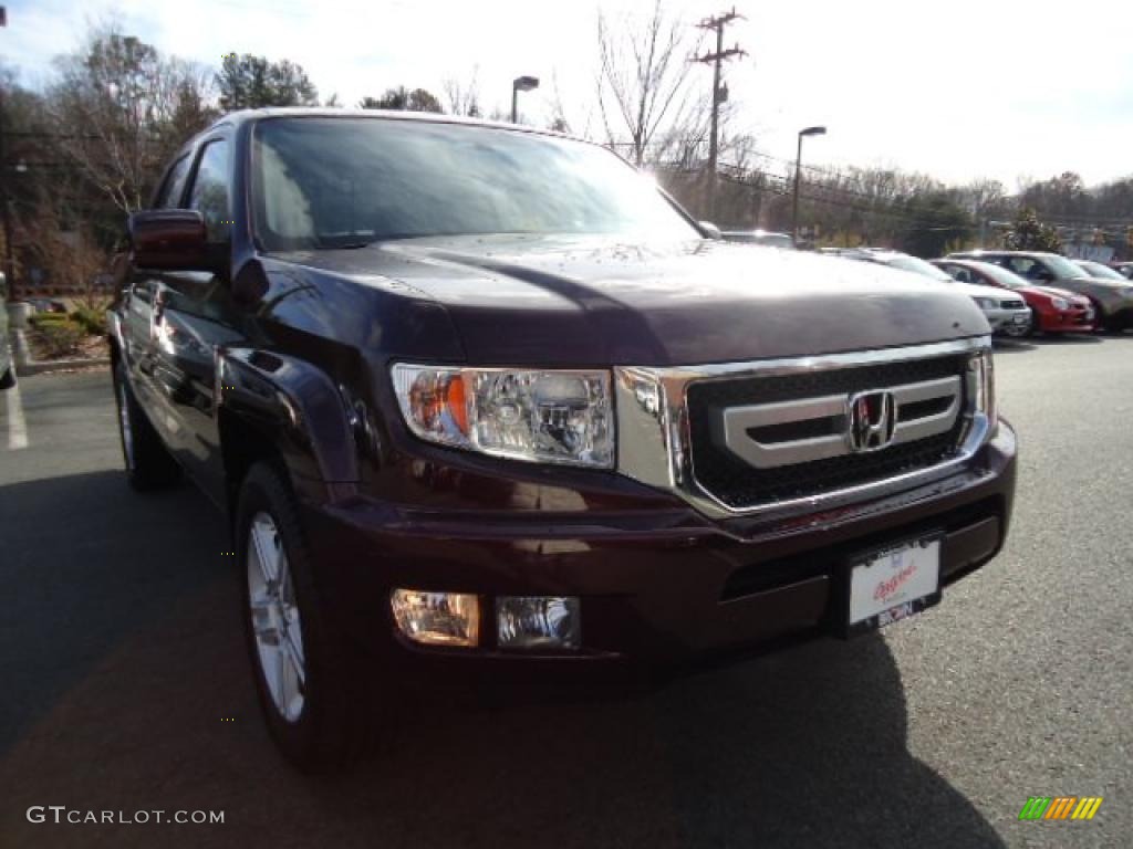 2009 Ridgeline RTL - Dark Cherry Pearl / Beige photo #1