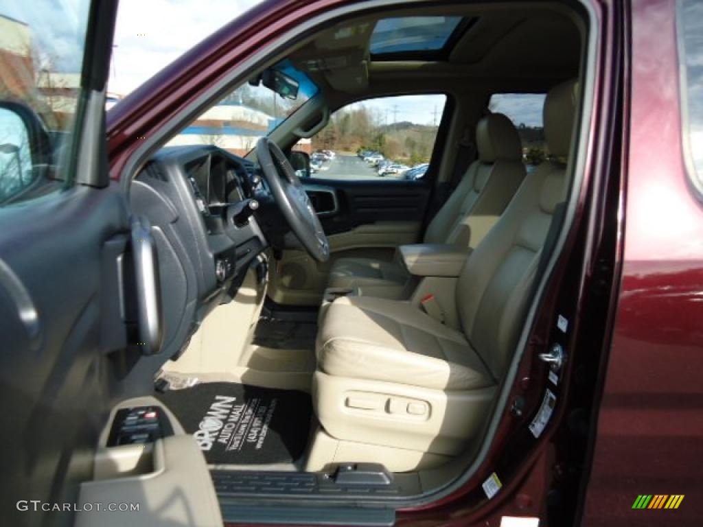 Beige Interior 2009 Honda Ridgeline RTL Photo #41100697