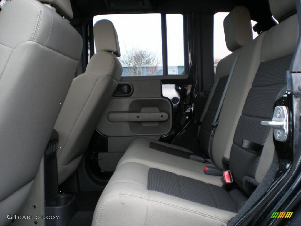 Dark Khaki/Medium Khaki Interior 2009 Jeep Wrangler Unlimited X 4x4 Photo #41101774