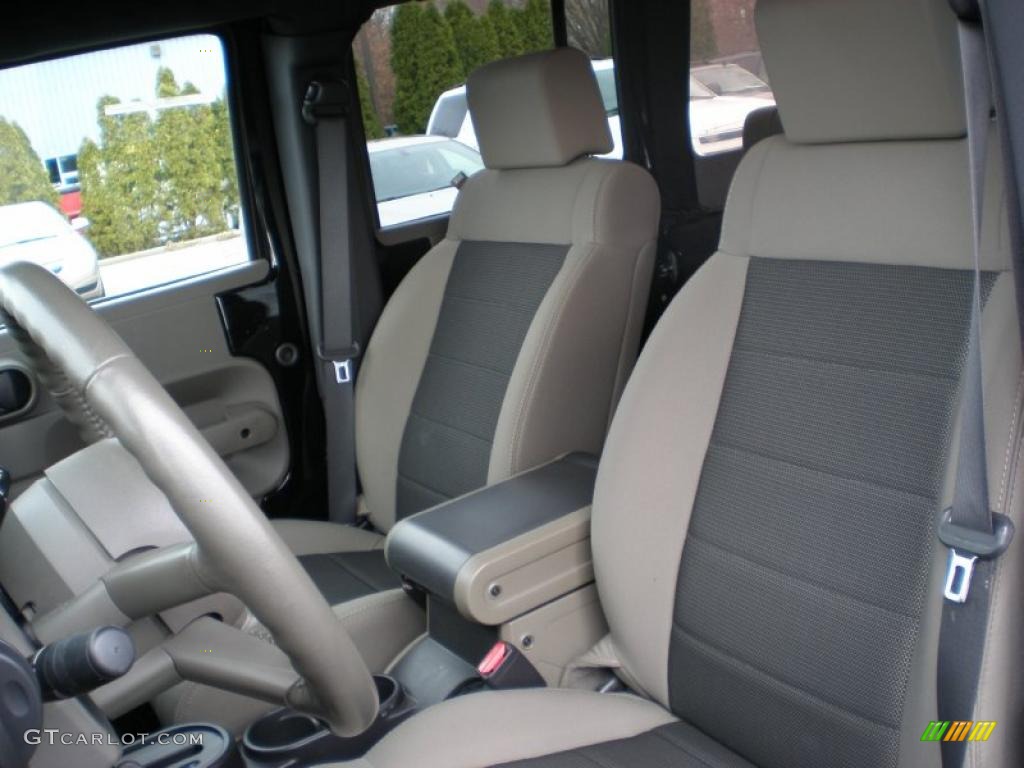 Dark Khaki/Medium Khaki Interior 2009 Jeep Wrangler Unlimited X 4x4 Photo #41101822