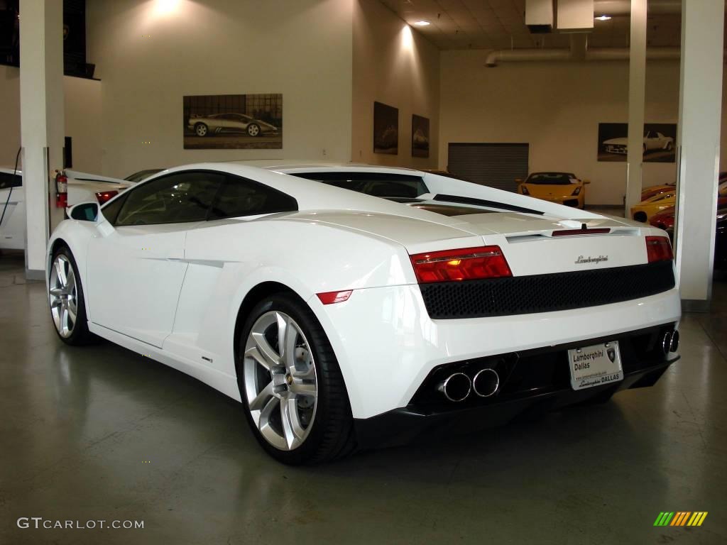 2009 Gallardo LP560-4 Coupe - Bianco Monocerus (White) / Nero Perseus photo #12