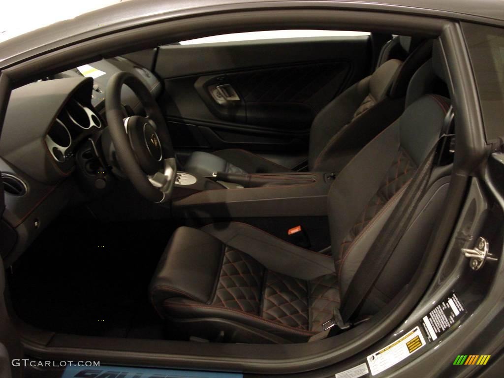 Nero Perseus Interior 2009 Lamborghini Gallardo LP560-4 Coupe Photo #4110332