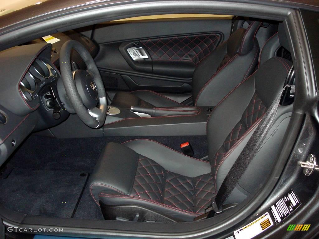 Nero Perseus Interior 2009 Lamborghini Gallardo LP560-4 Coupe Photo #4110337