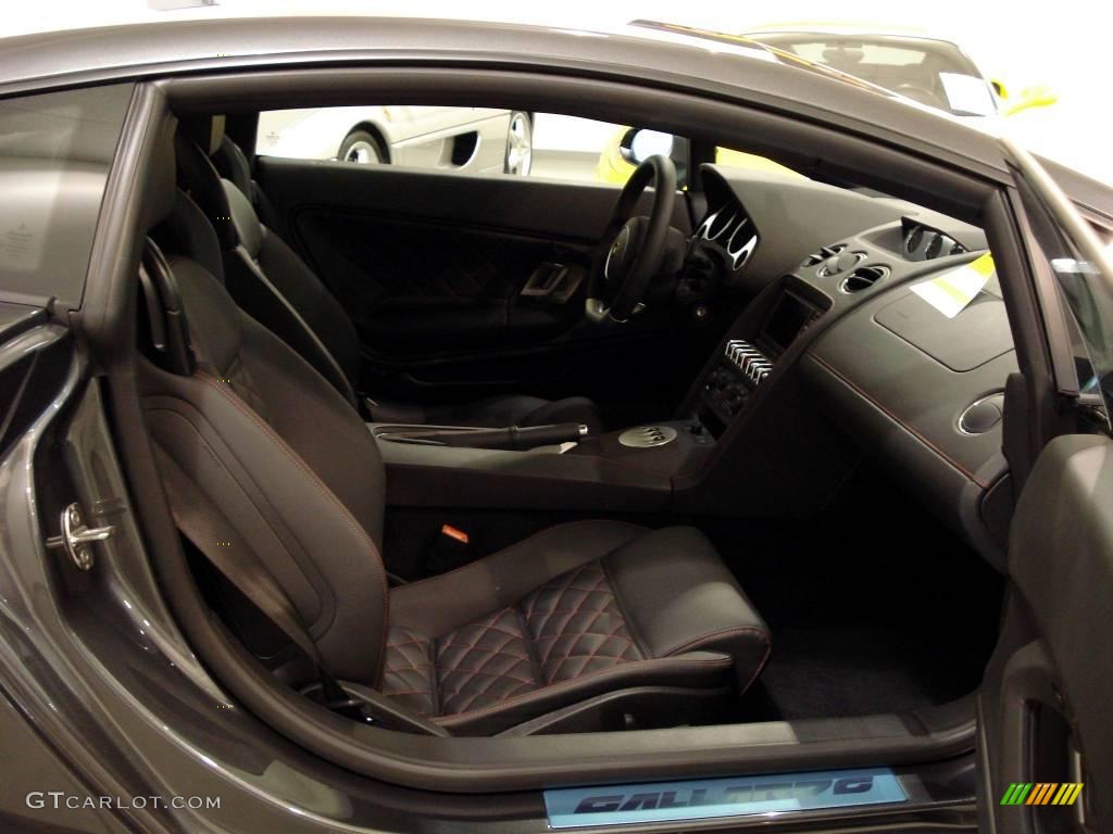 Nero Perseus Interior 2009 Lamborghini Gallardo LP560-4 Coupe Photo #4110347