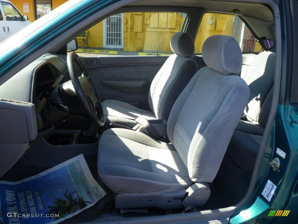 1995 Escort LX Coupe - Deep Jewel Green Metallic / Gray photo #8