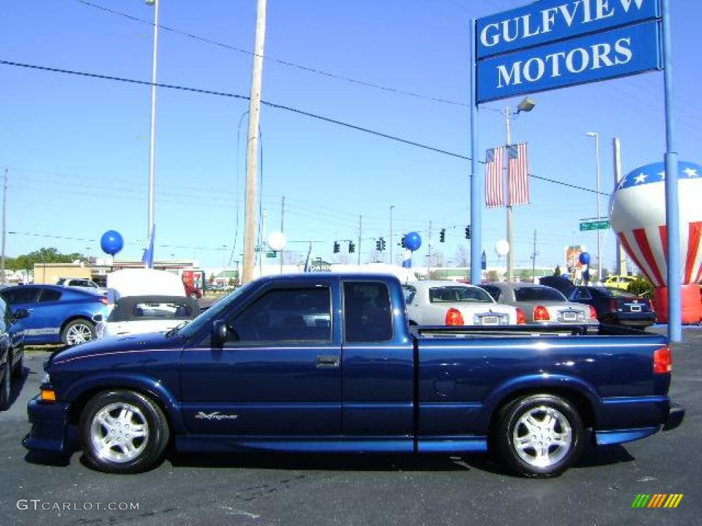 2001 S10 Extended Cab Xtreme - Indigo Blue Metallic / Graphite photo #4
