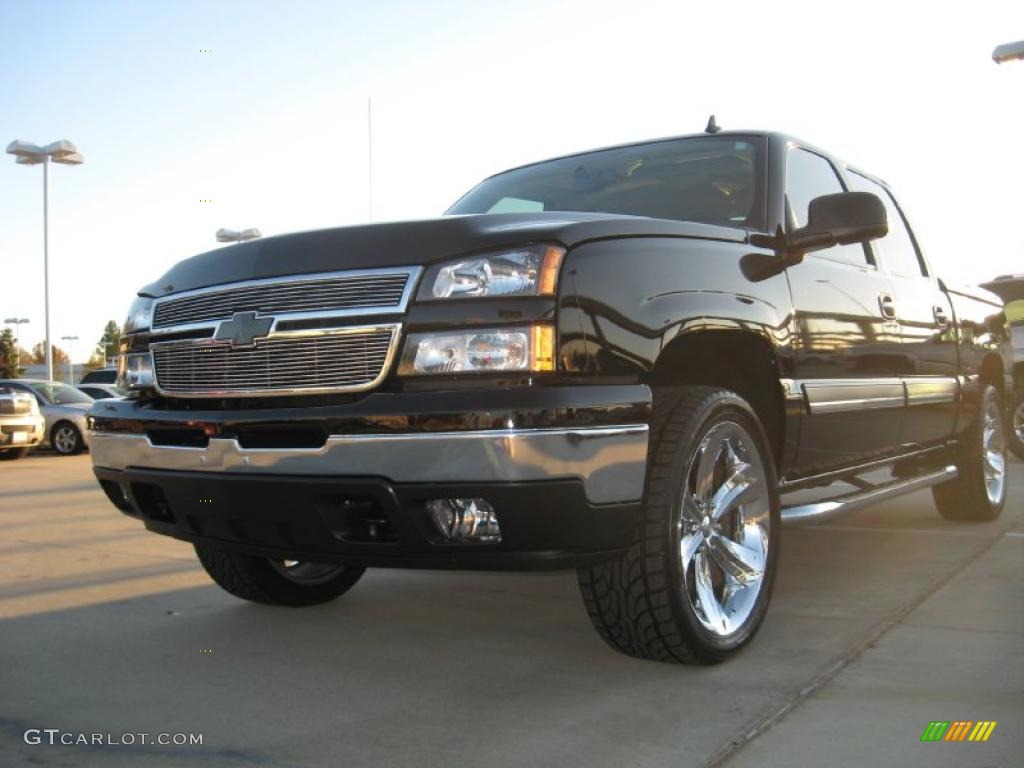 2006 Silverado 1500 LT Crew Cab - Black / Dark Charcoal photo #4