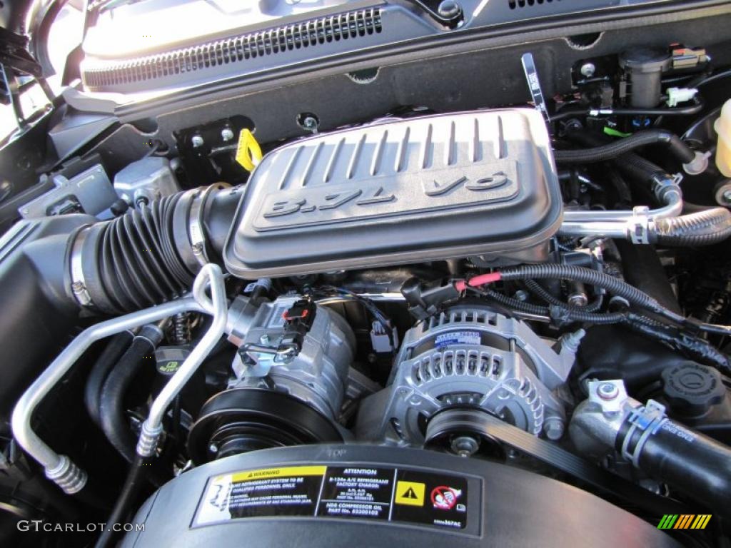 2011 Dodge Dakota Big Horn Extended Cab 3.7 Liter SOHC 12-Valve Magnum V6 Engine Photo #41105354