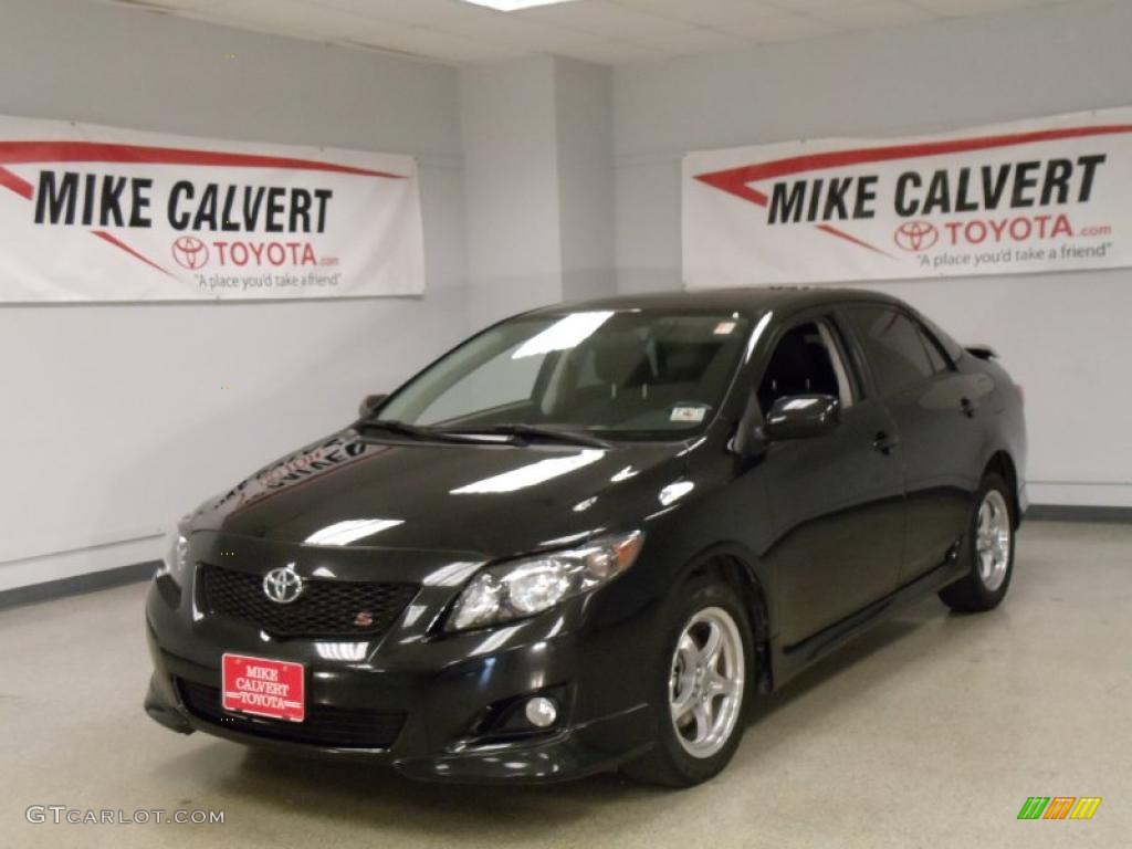 Black Sand Pearl 2009 Toyota Corolla S Exterior Photo #41105722
