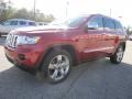 2011 Inferno Red Crystal Pearl Jeep Grand Cherokee Overland  photo #3