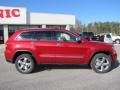 2011 Inferno Red Crystal Pearl Jeep Grand Cherokee Overland  photo #8