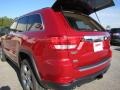 2011 Inferno Red Crystal Pearl Jeep Grand Cherokee Overland  photo #14