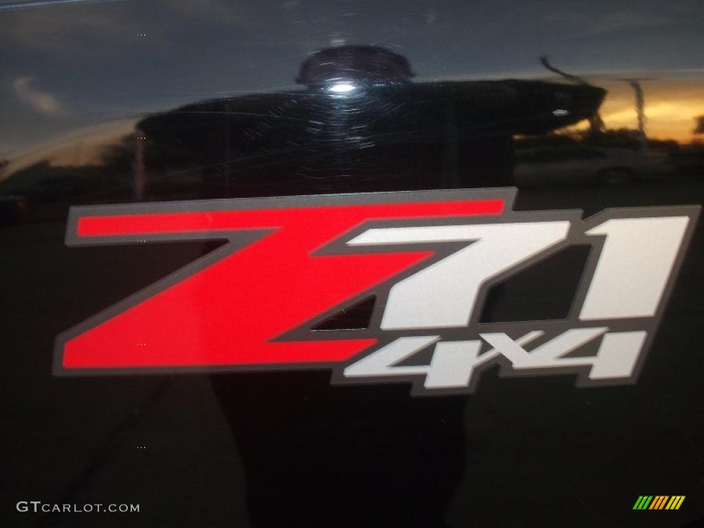 2008 Silverado 1500 Z71 Crew Cab 4x4 - Black / Light Cashmere/Ebony Accents photo #6