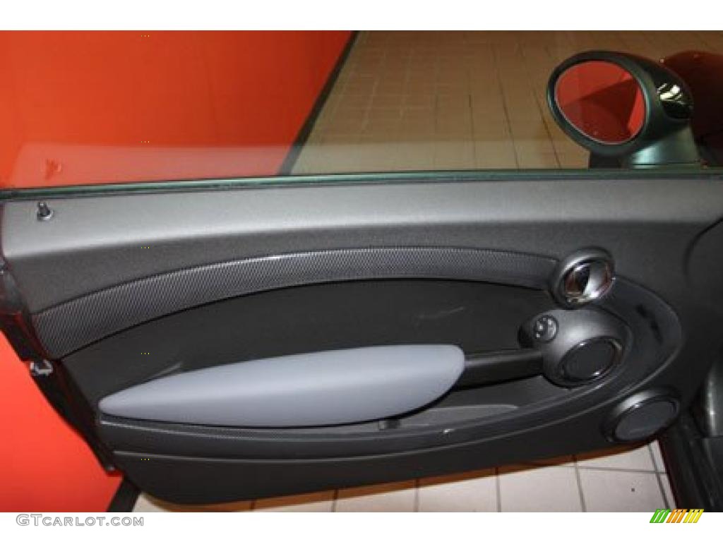 2011 Mini Cooper S Hardtop Carbon Black Door Panel Photo #41108042