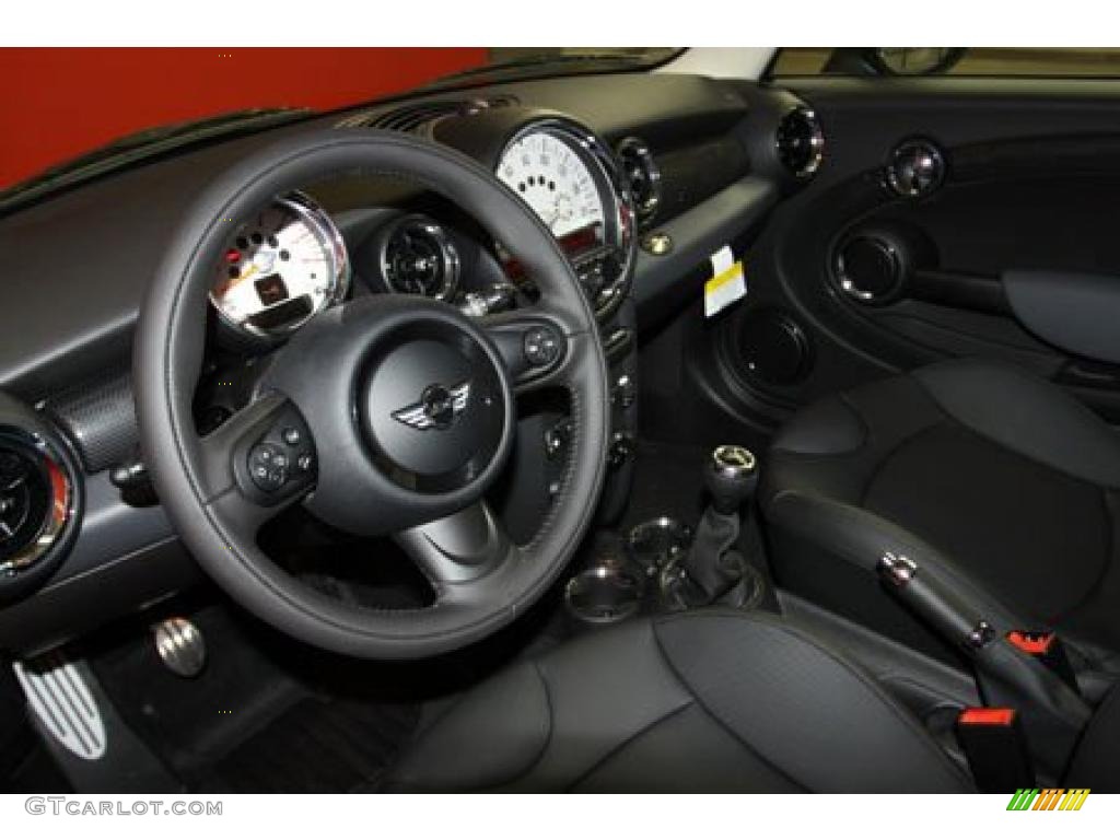 Carbon Black Interior 2011 Mini Cooper S Hardtop Photo #41108054