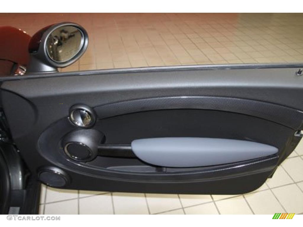 2011 Mini Cooper S Hardtop Carbon Black Door Panel Photo #41108078