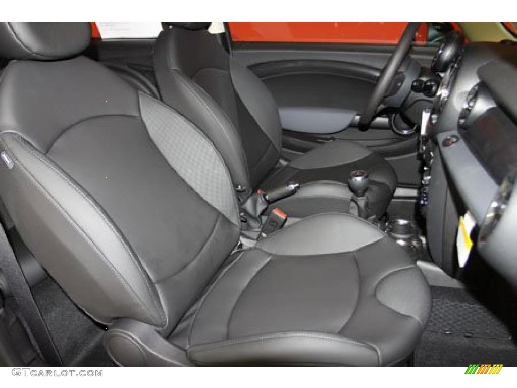 Carbon Black Interior 2011 Mini Cooper S Hardtop Photo #41108090