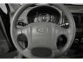 2008 Hyundai Tucson Gray Interior Steering Wheel Photo