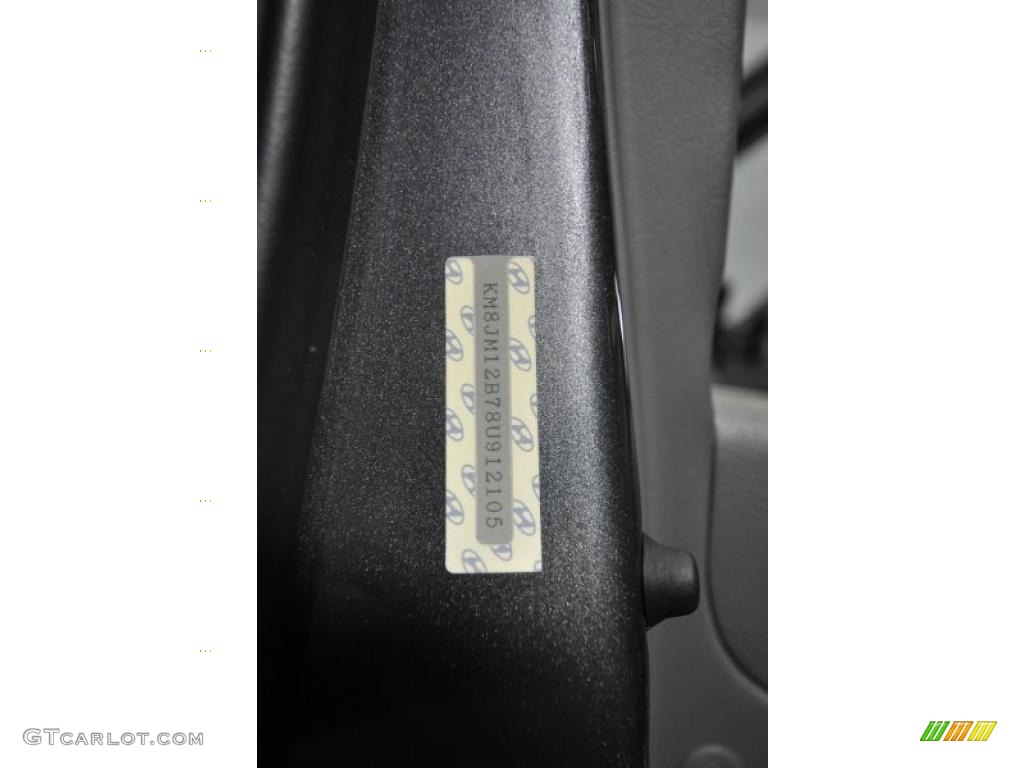 2008 Hyundai Tucson GLS Info Tag Photo #41108230